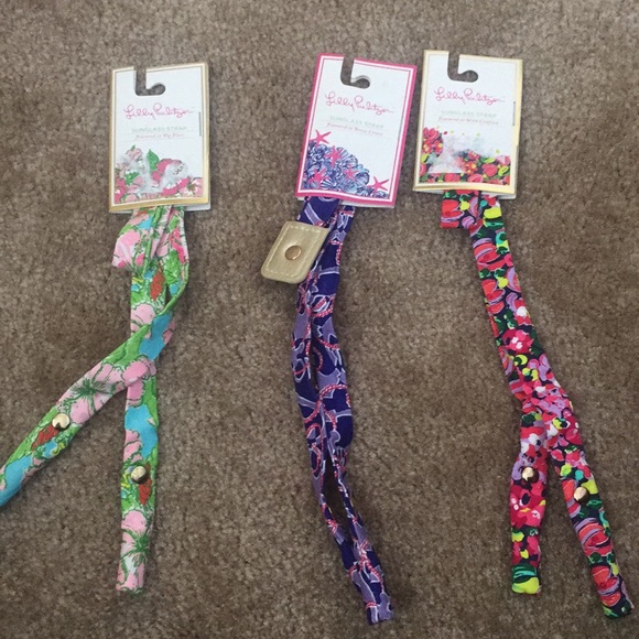Lilly Pulitzer Accessories - 3 Lilly Pulitzer sun glass straps lot